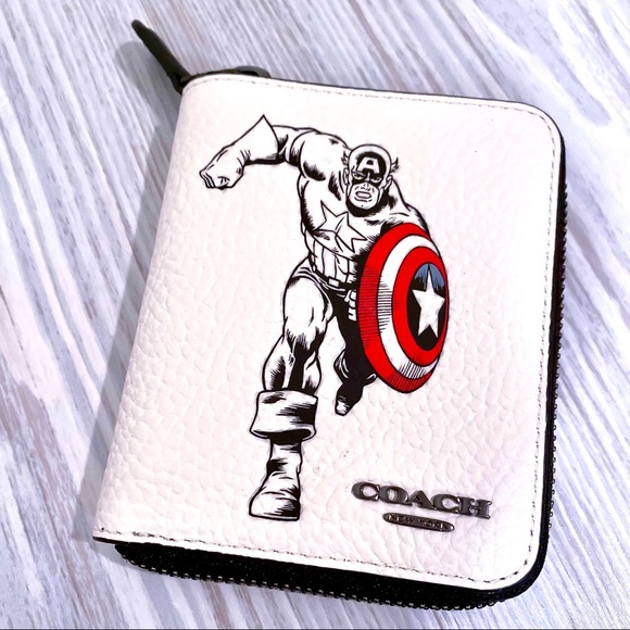 Zip Wallet Captain Marvel Coach Purse Coach Bags Factory Sealed